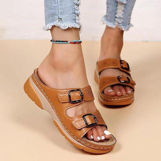 Morallure™ OrthoEase – Wide Toe Box Comfort Sandals For All day Walking